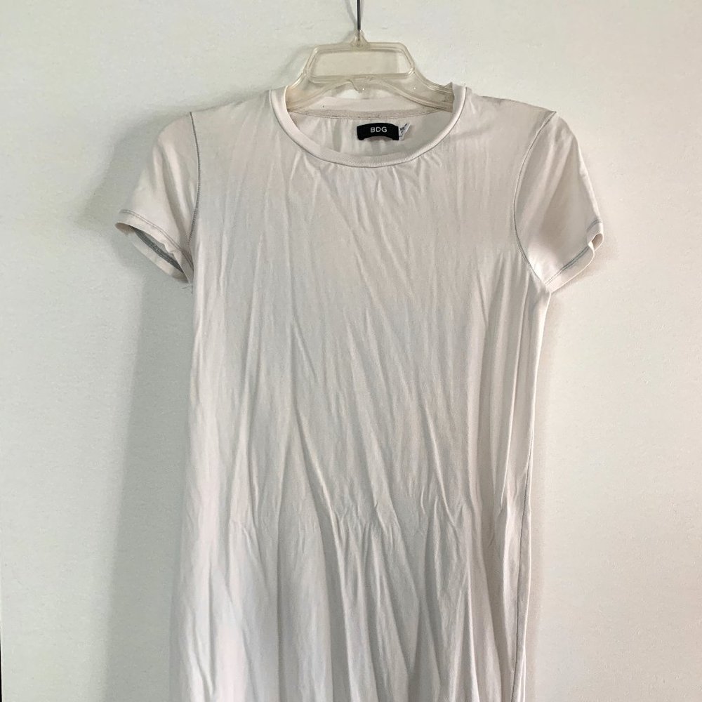 Urban Outfitters BDG XS Gray Midi Short Sleeve Dress